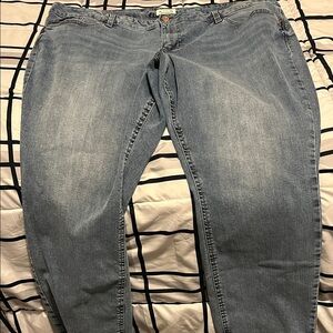 Maurices Light Blue Slim Straight Leg